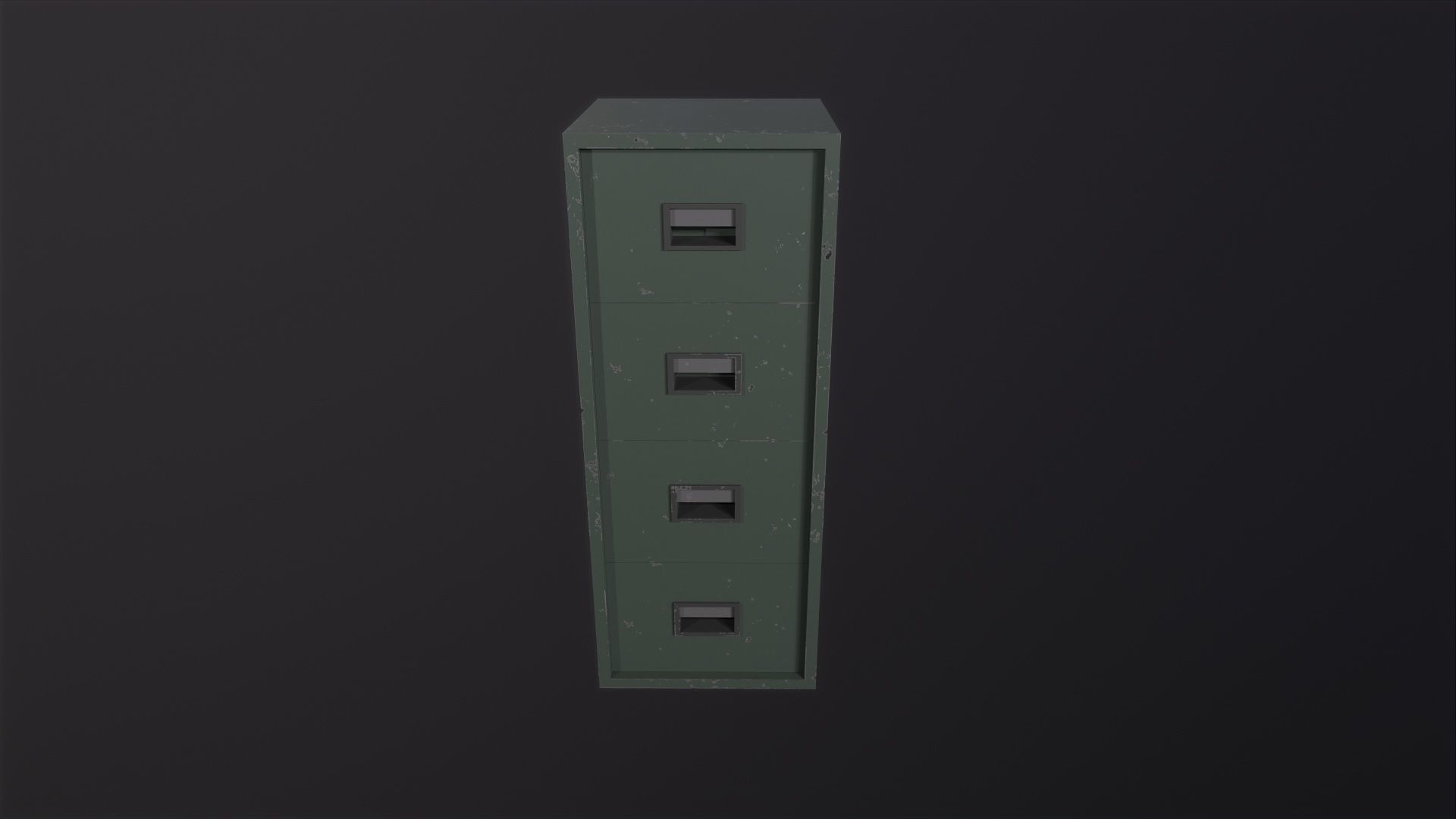 File Cabinet 3D Model Low-poly 3D model_4