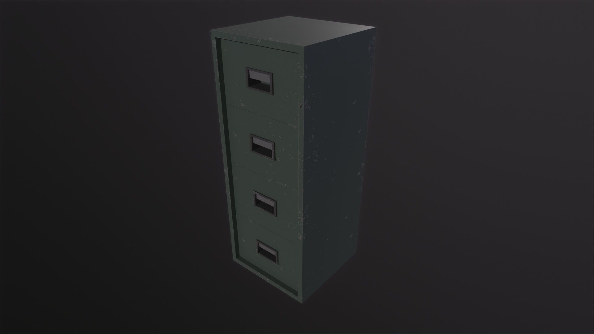 File Cabinet 3D Model Low-poly 3D model_2