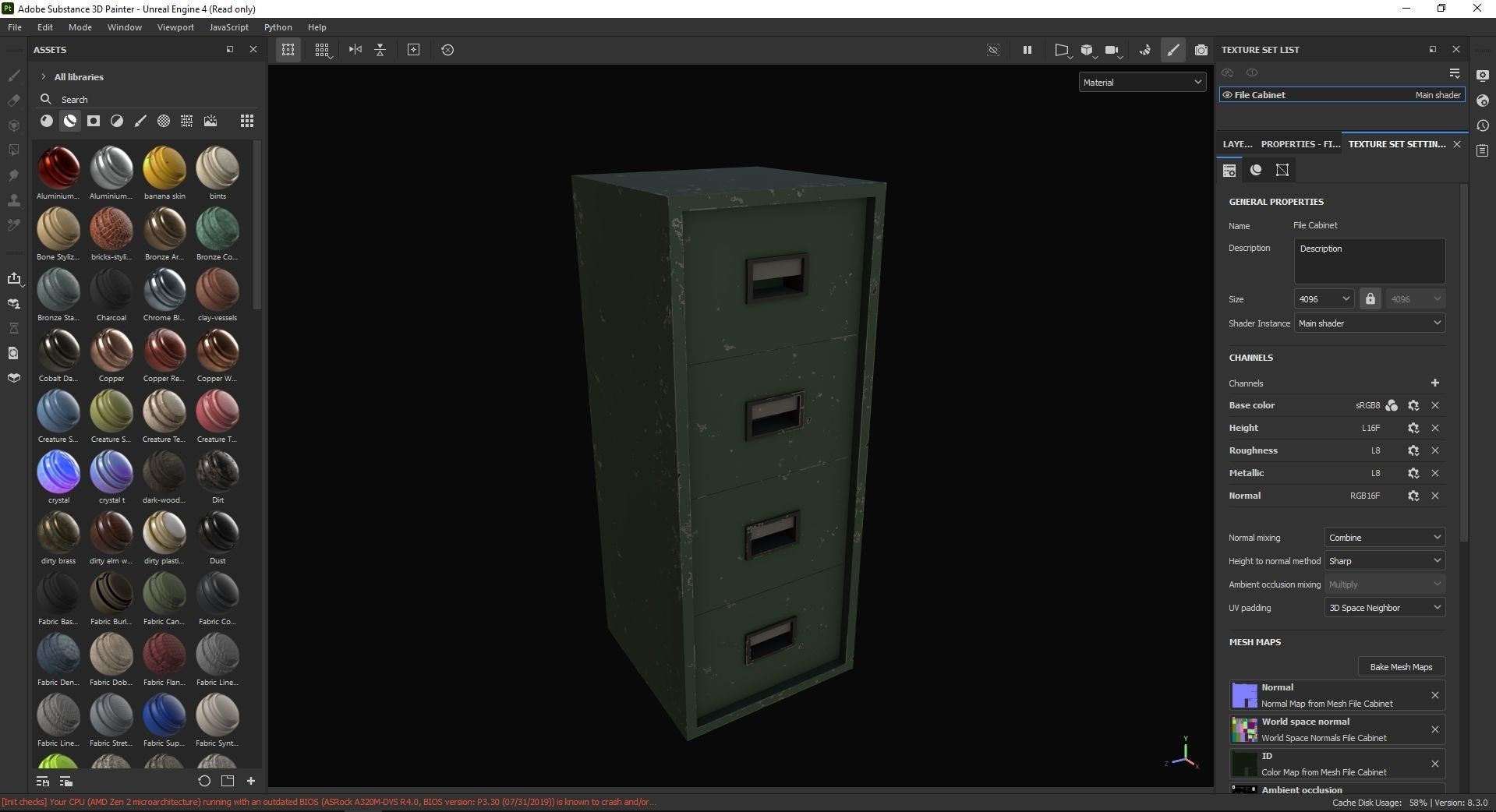 File Cabinet 3D Model Low-poly 3D model_7