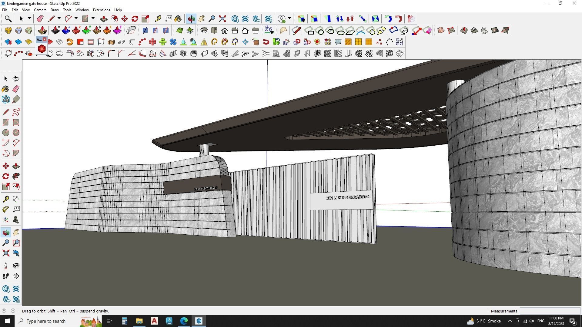 kindergarden gate house 3d model 3D model_1