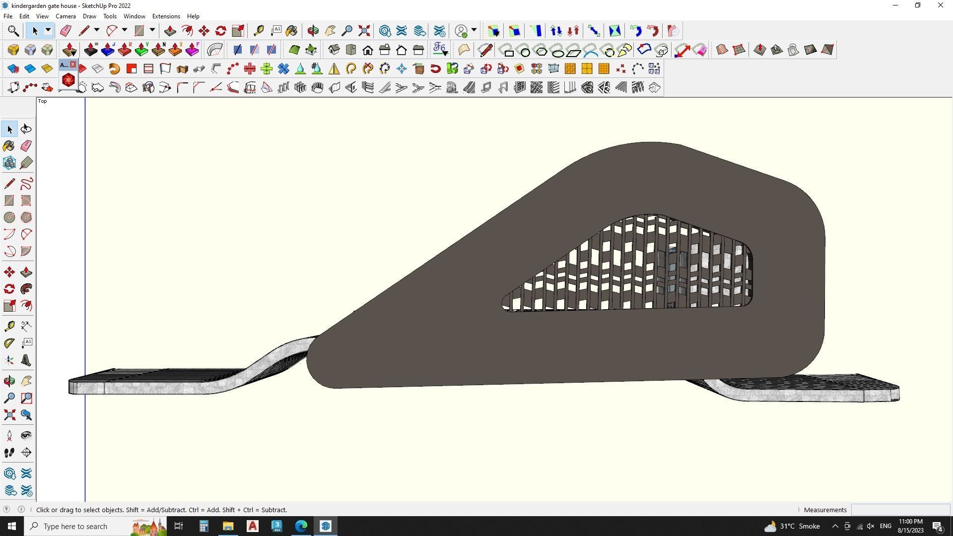 kindergarden gate house 3d model 3D model_4