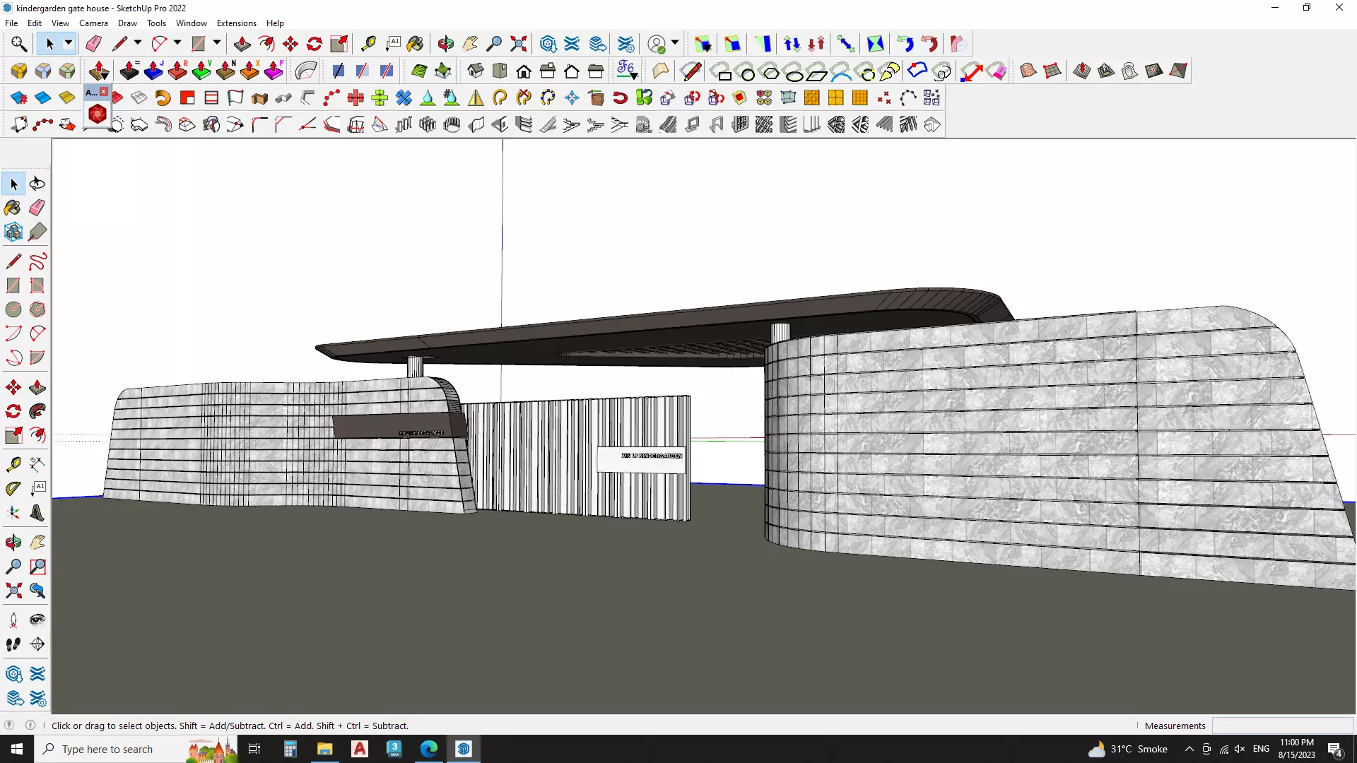 kindergarden gate house 3d model 3D model_0
