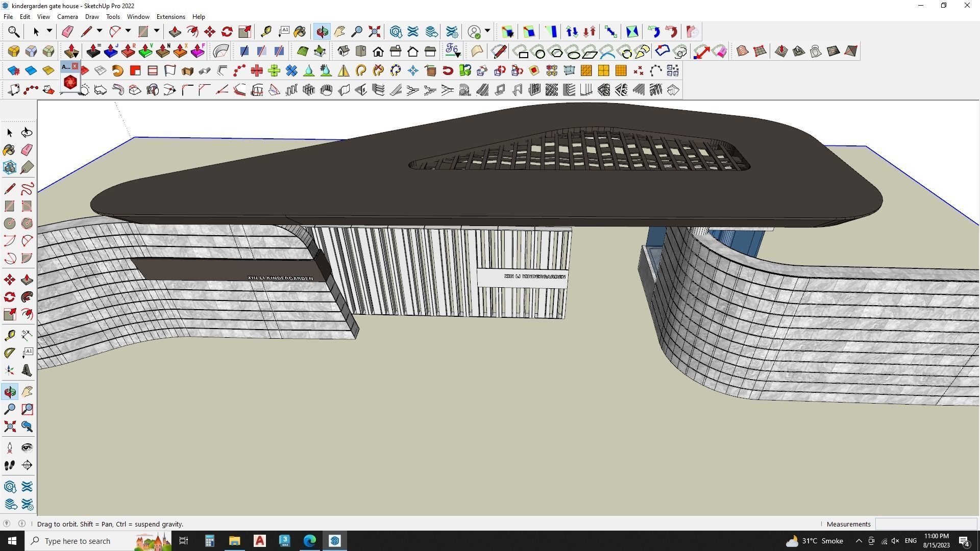 kindergarden gate house 3d model 3D model_3