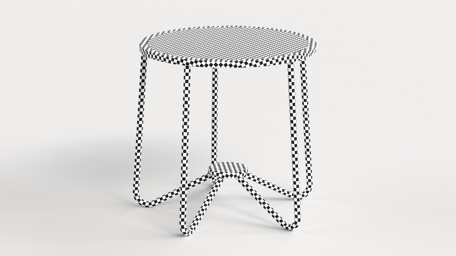 Table 2 Modern and Round Table for Homes Low-poly 3D model_5