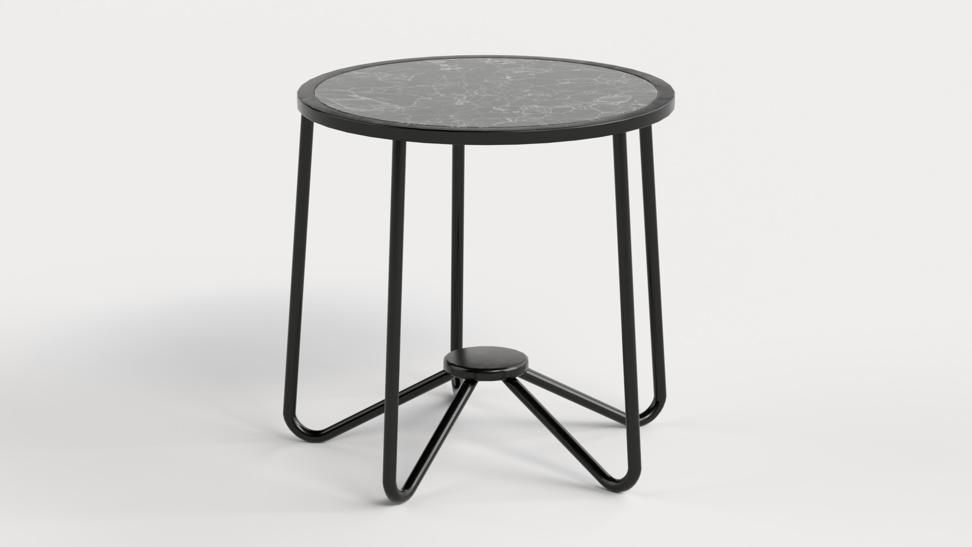 Table 2 Modern and Round Table for Homes Low-poly 3D model_1