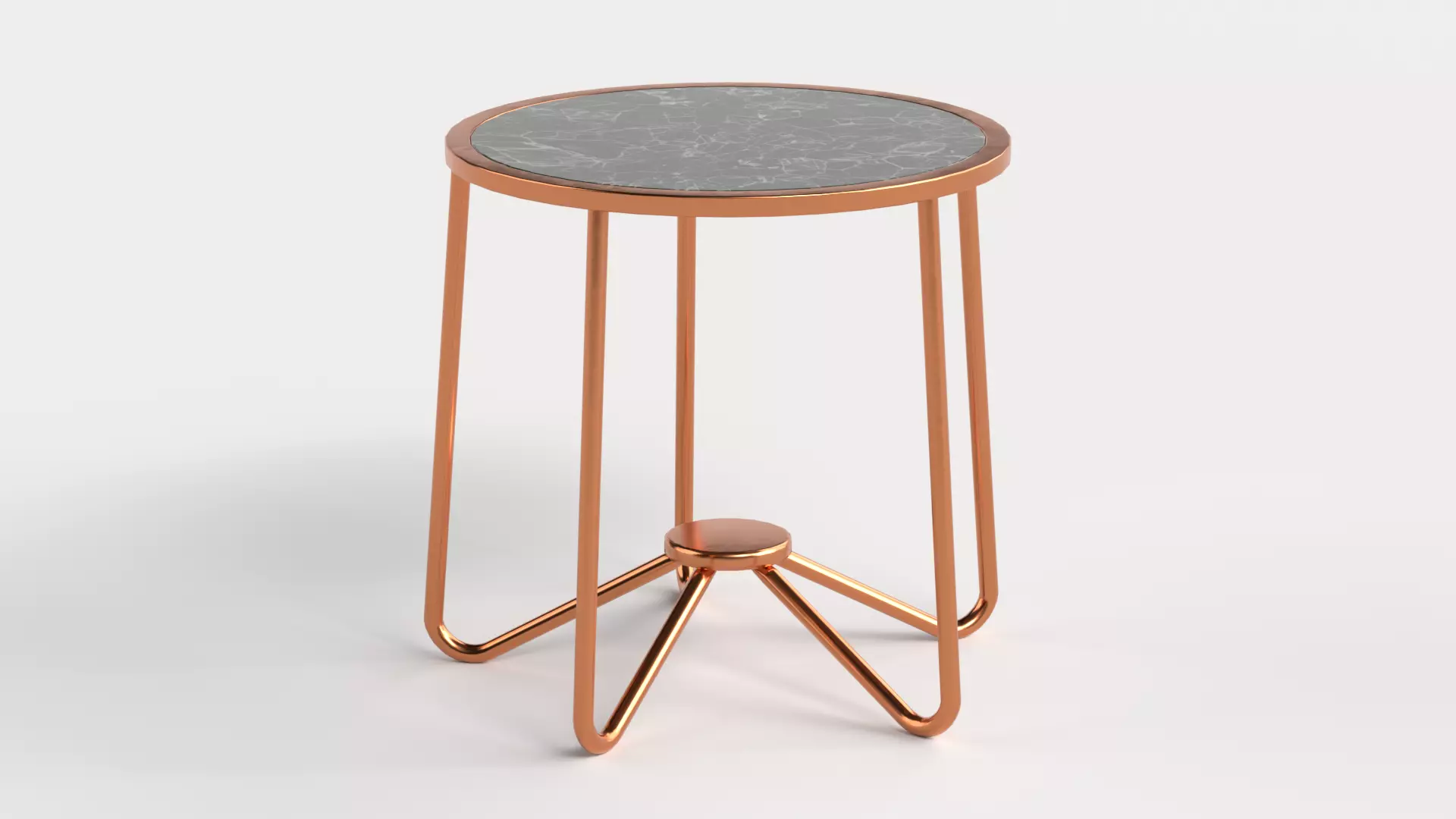 Table 2 Modern and Round Table for Homes Low-poly 3D model_0