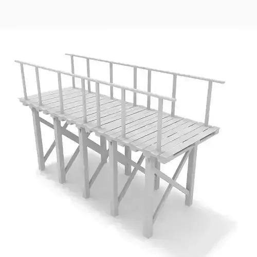 White Bridge 3D model