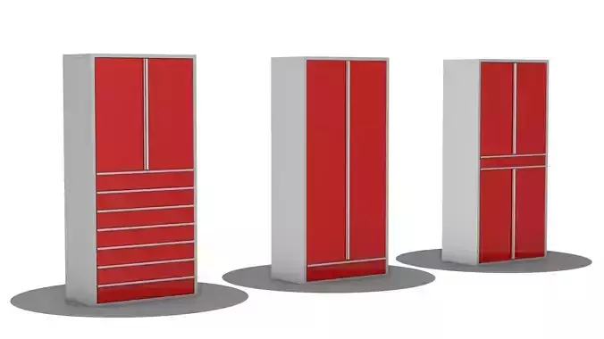 Three cabinets Cupboard Garage furniture