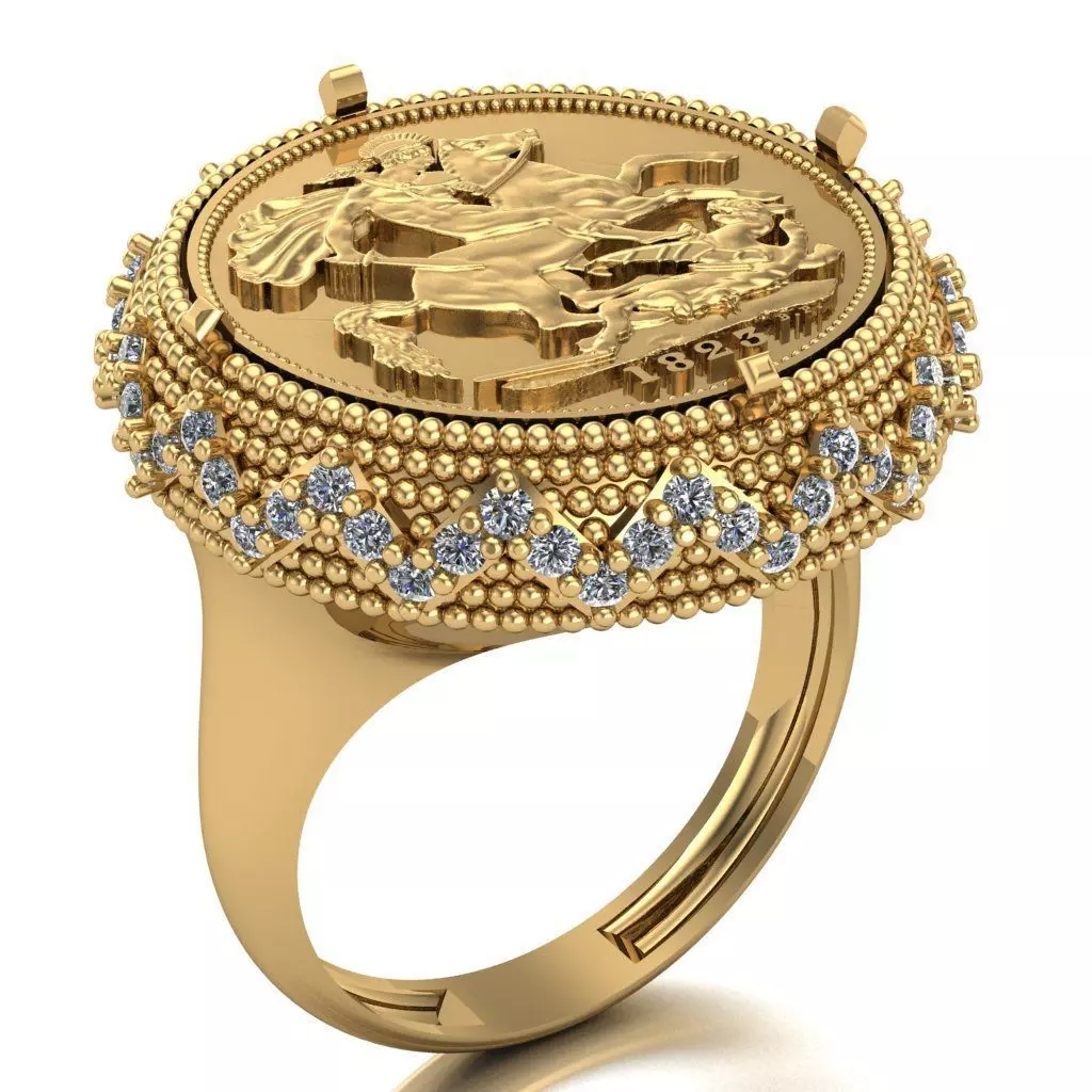 Lira Ring 072 3D print model