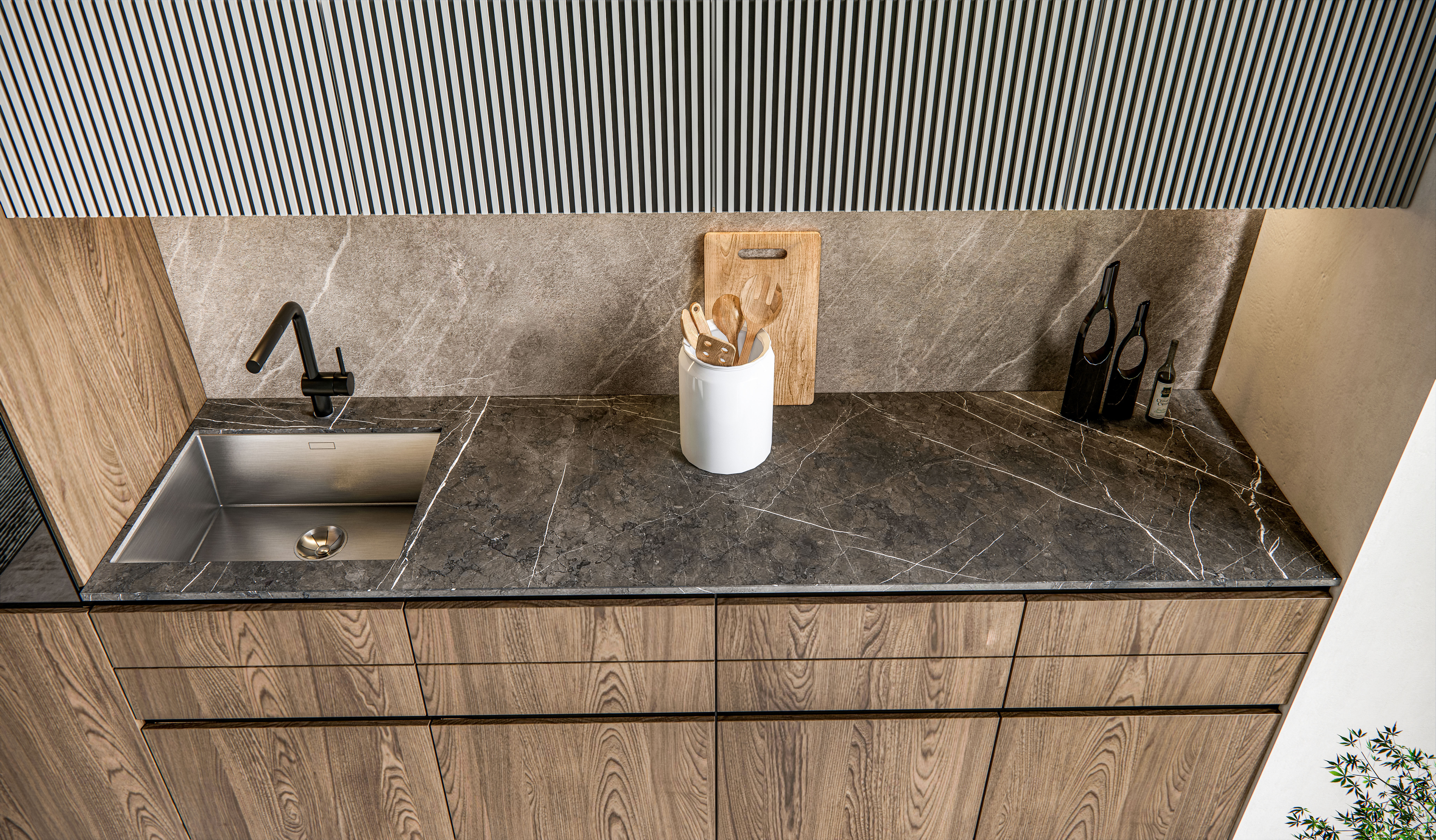 Kitchen fully parametric Resizable manufacturable 0027 3D model_3