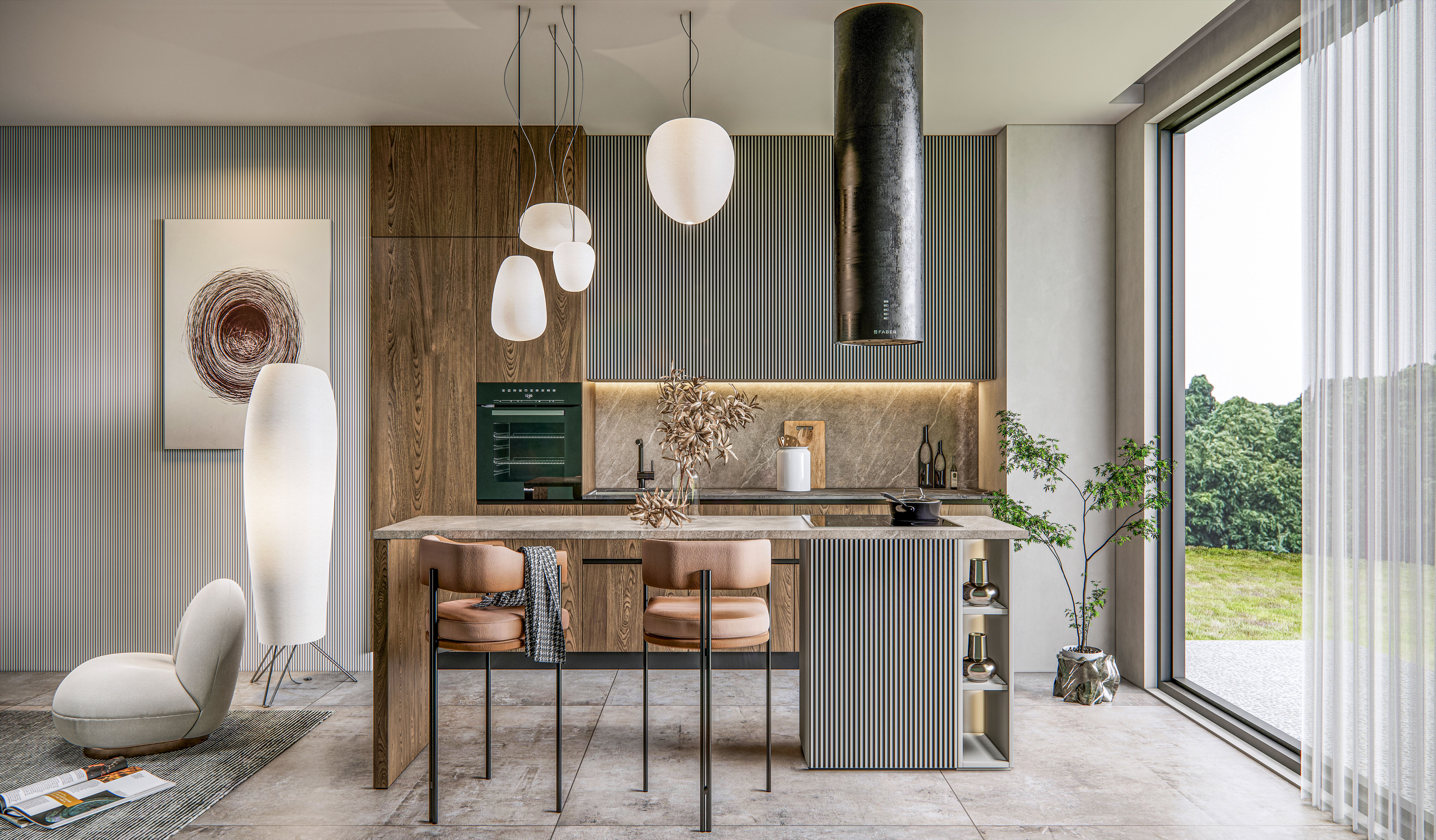 Kitchen fully parametric Resizable manufacturable 0027 3D model_19