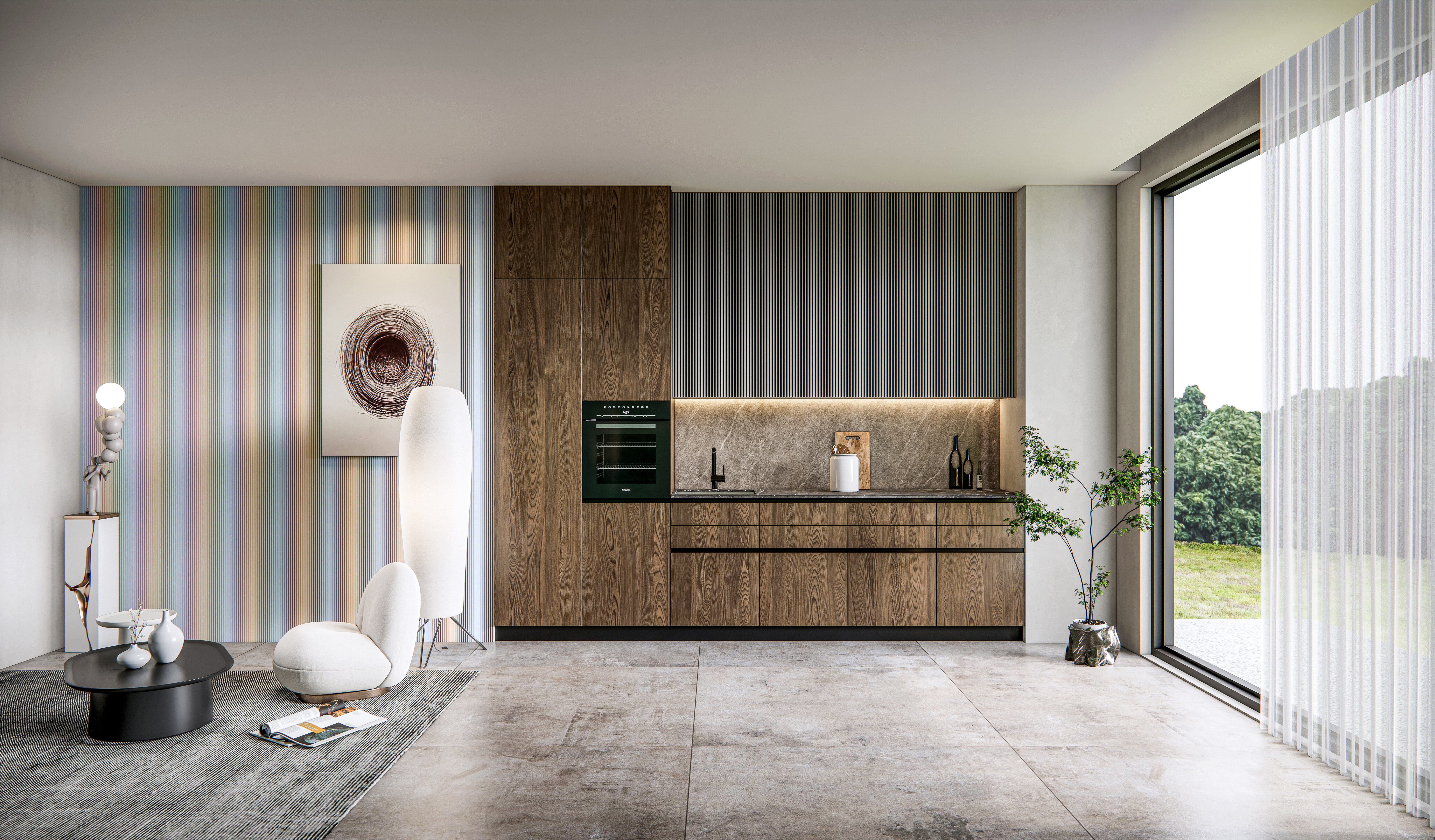 Kitchen fully parametric Resizable manufacturable 0027 3D model_11