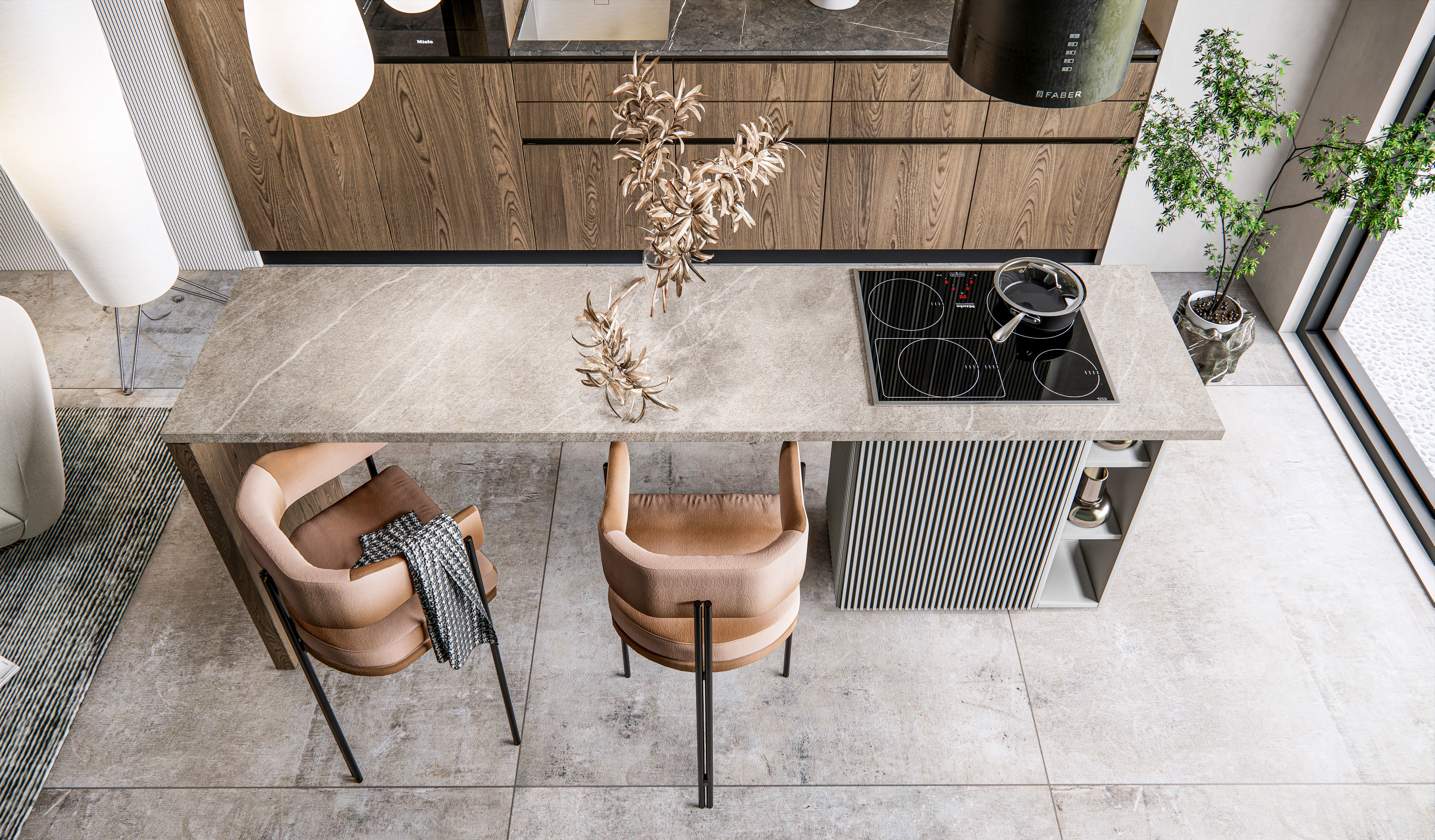 Kitchen fully parametric Resizable manufacturable 0027 3D model_9