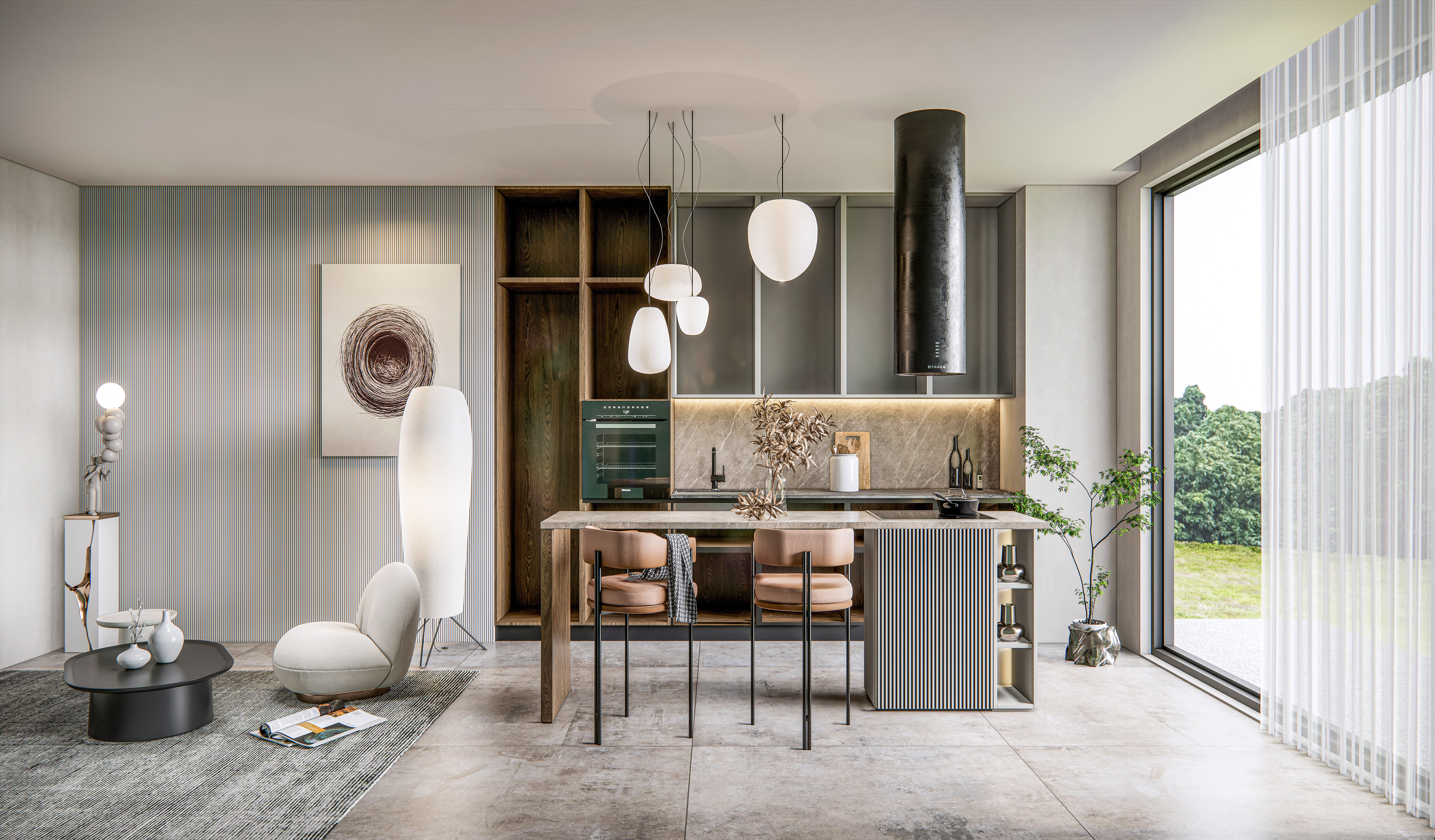 Kitchen fully parametric Resizable manufacturable 0027 3D model_18