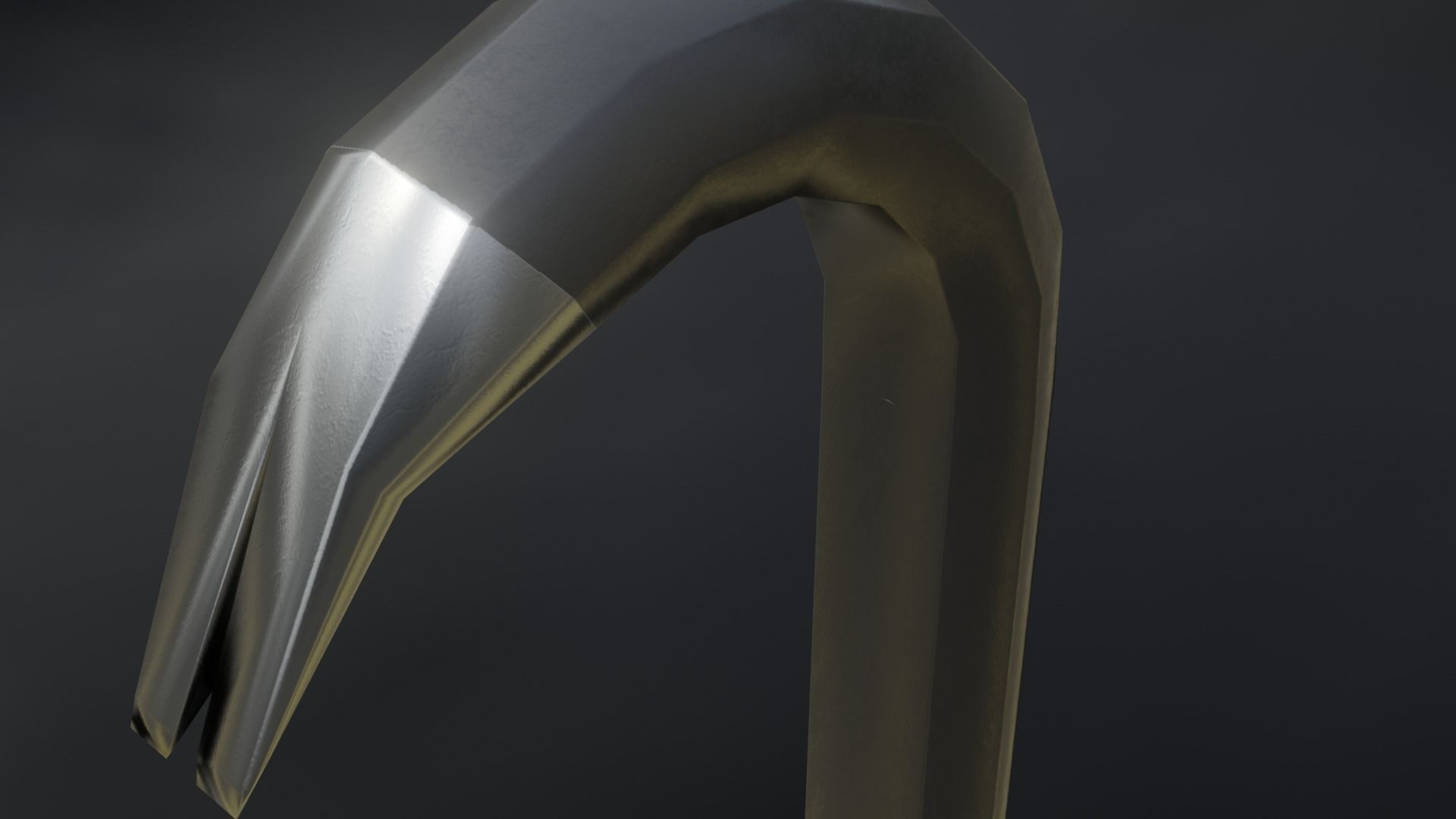 crowbar Low-poly 3D model_7