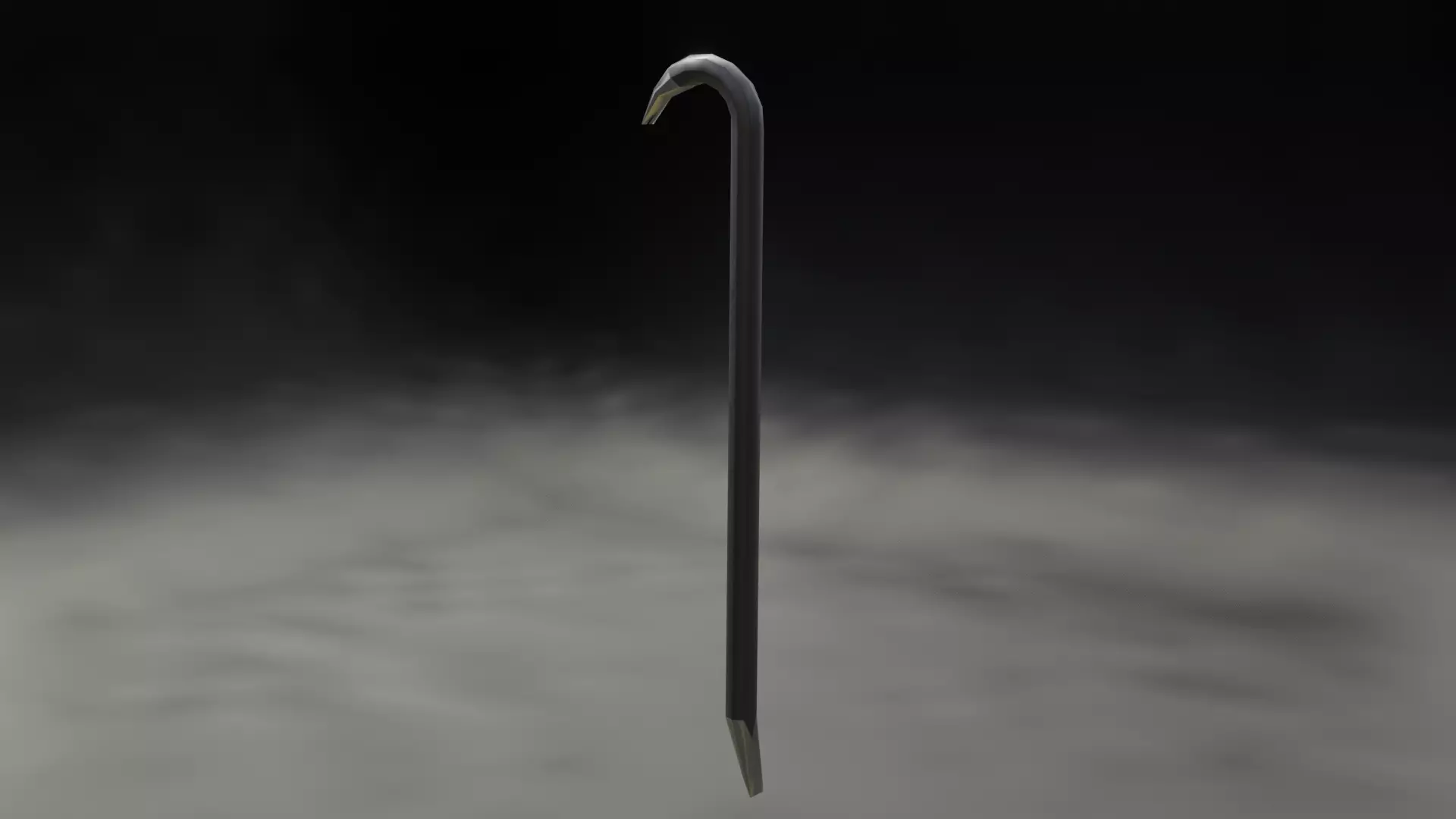crowbar Low-poly 3D model_0