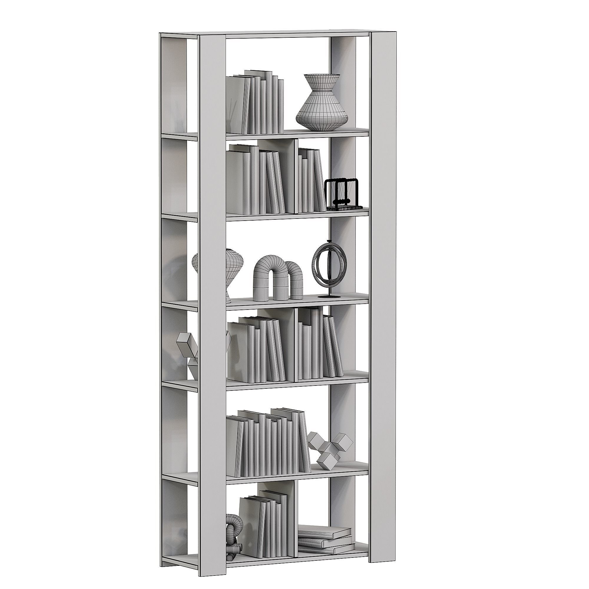 Rack Split 1 Oak Sonoma 3D model_1