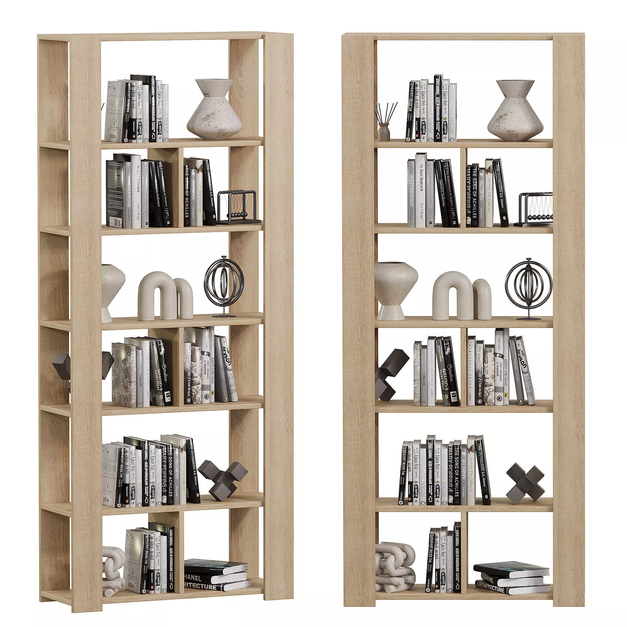 Rack Split 1 Oak Sonoma 3D model_0