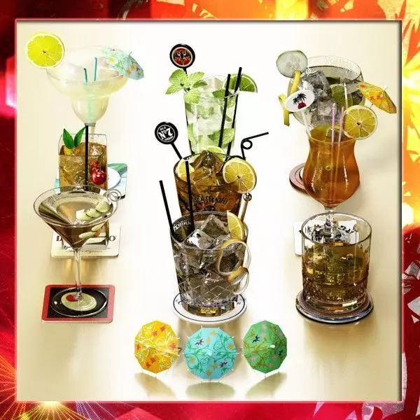 9 Cocktails collection cocktail 3D model