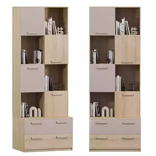 Bookcase Silva HM 013 10 watercolor oak sonoma