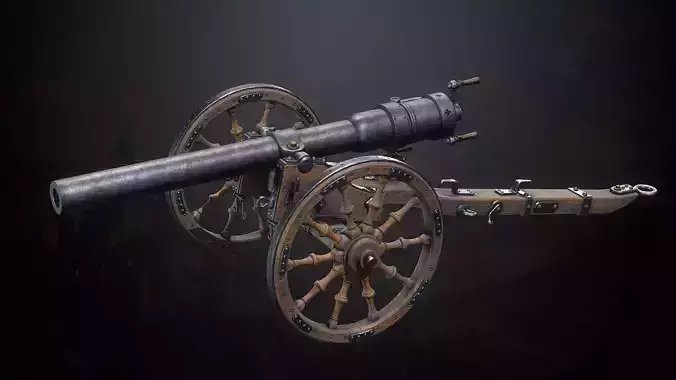 Medieval Cannons with Sound and Particles