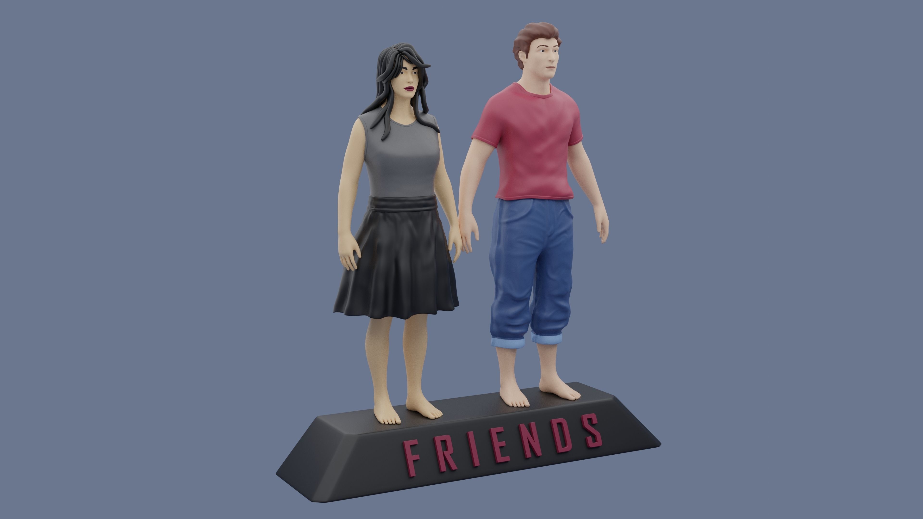 Friends 3D Model 3D print model_5