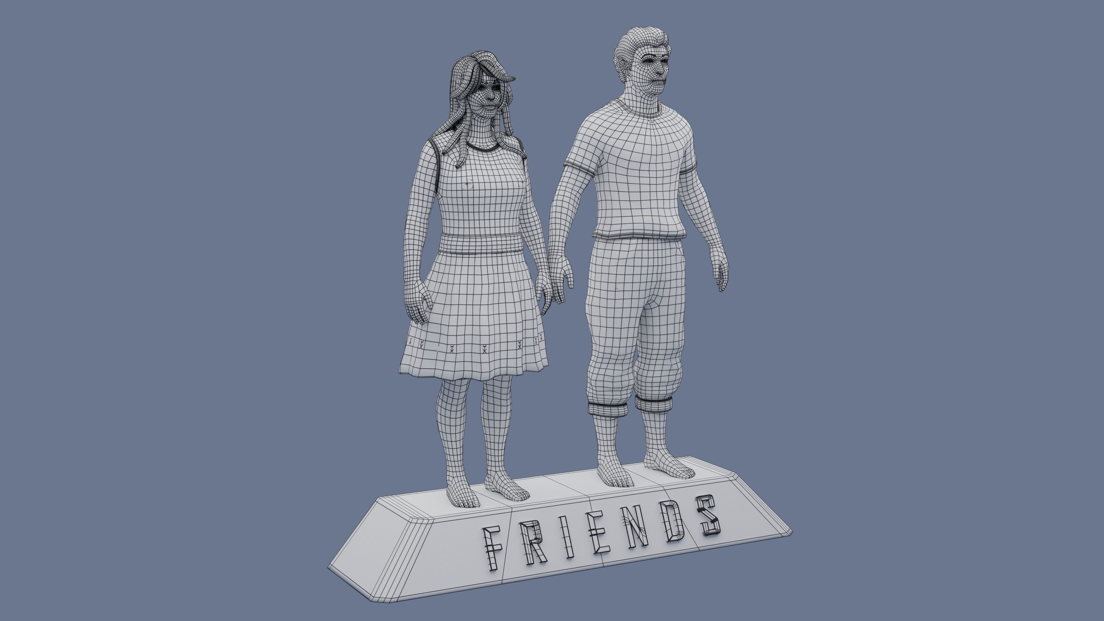 Friends 3D Model 3D print model_8