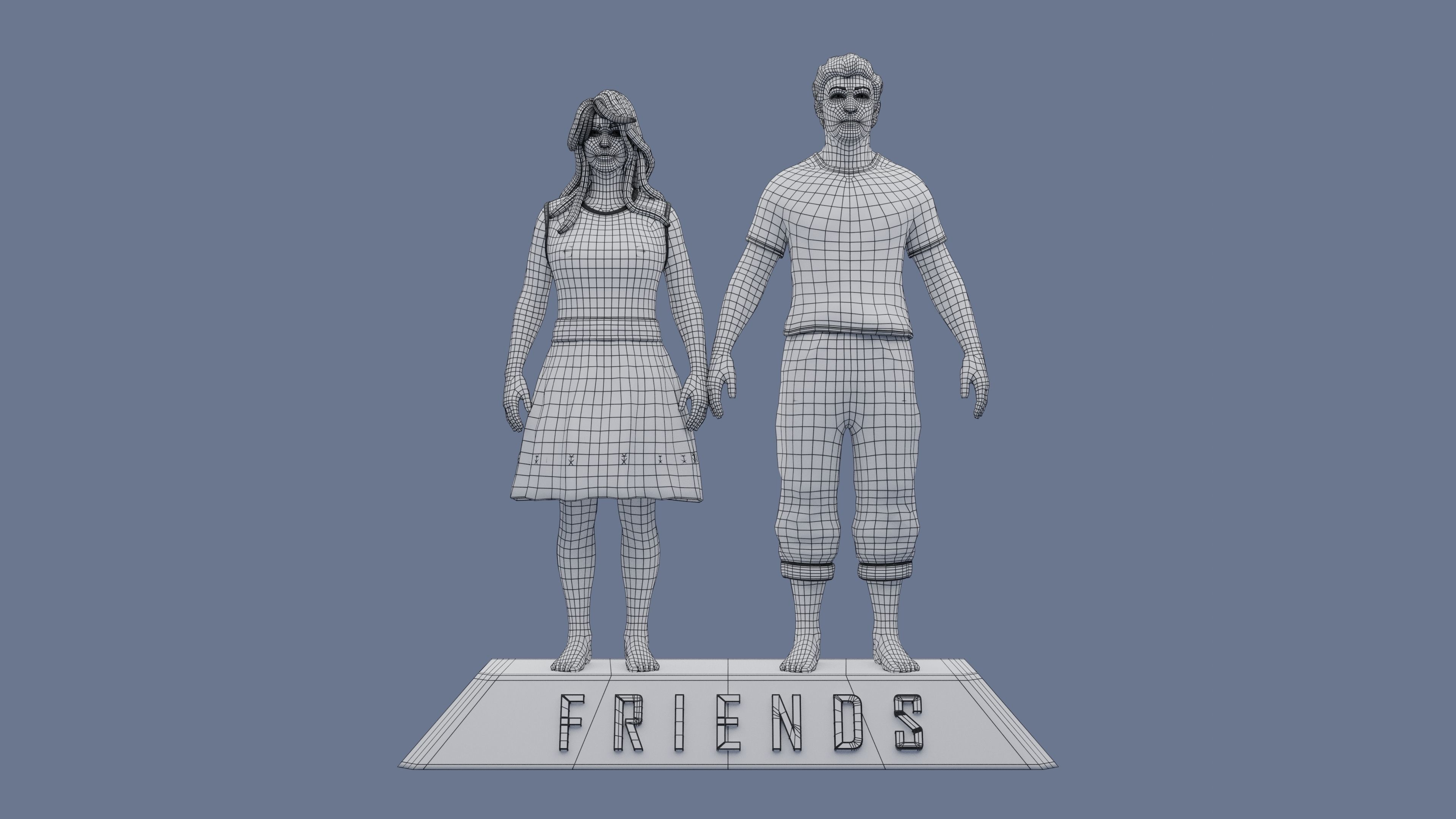 Friends 3D Model 3D print model_6