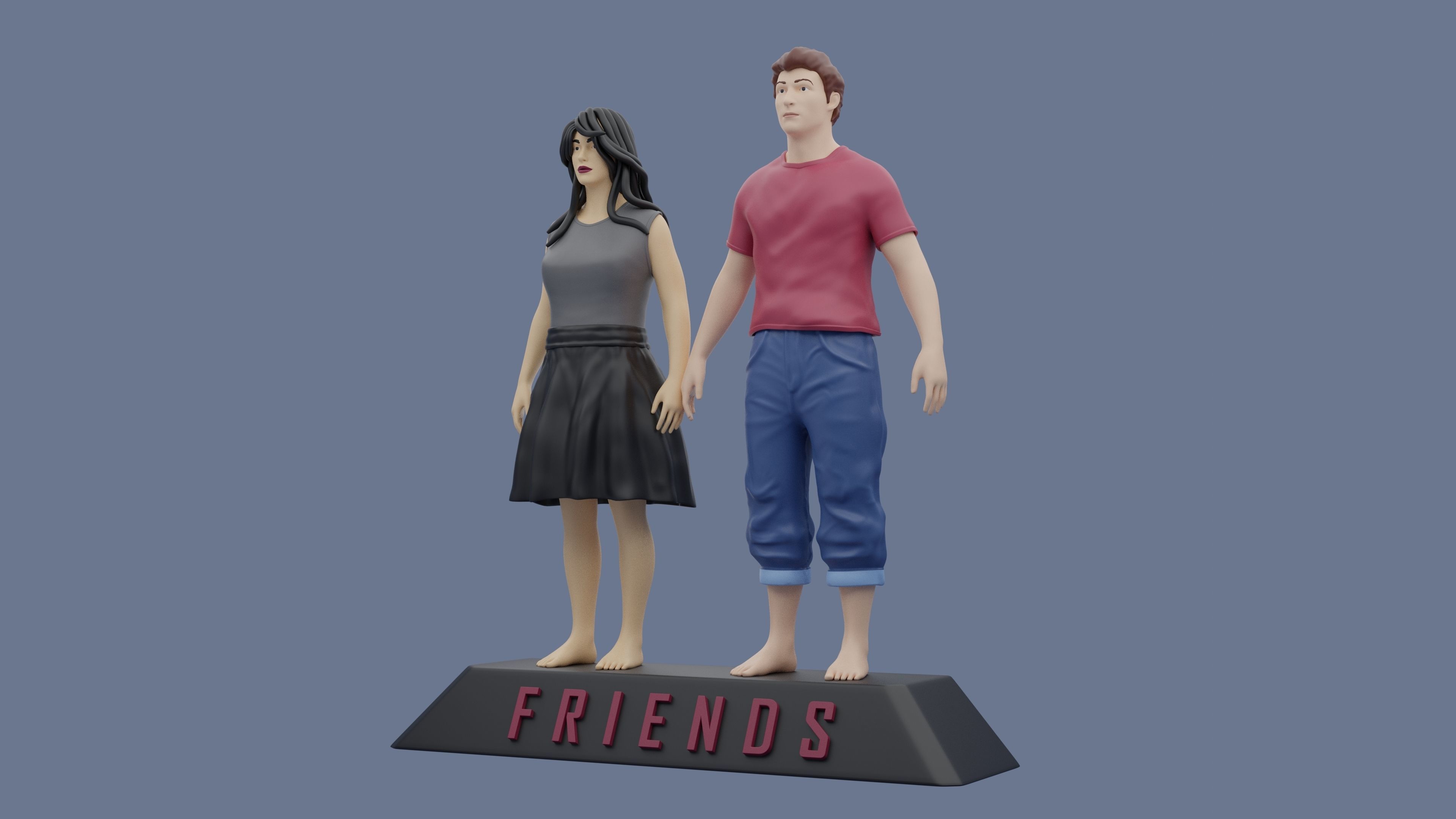 Friends 3D Model 3D print model_1