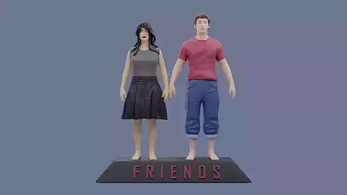 Friends 3D Model