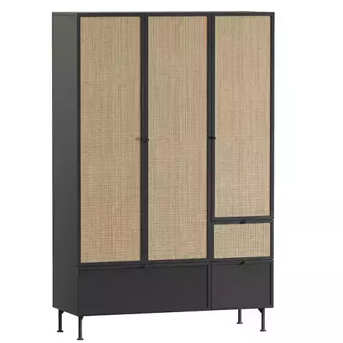 Swing cabinet Bronte 3 Black