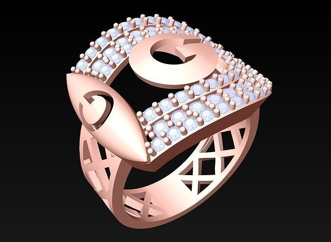 Diamond Ring  - N7178 3D print model