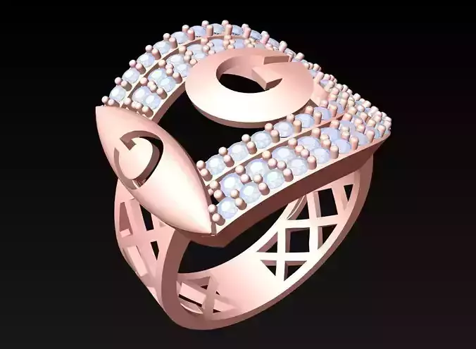 Diamond Ring  - N7178 3D print model