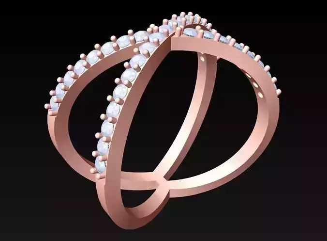 Diamond Ring  - N5452 3D print model