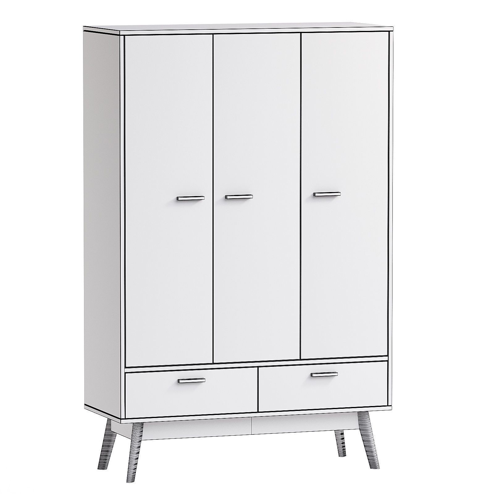 Wardrobe Nordic 3D model_2