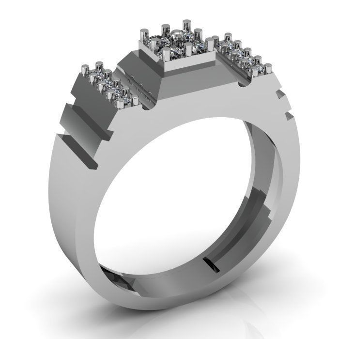 men ring 3D print model_5