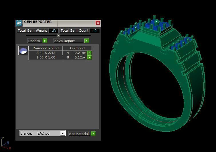 men ring 3D print model_17
