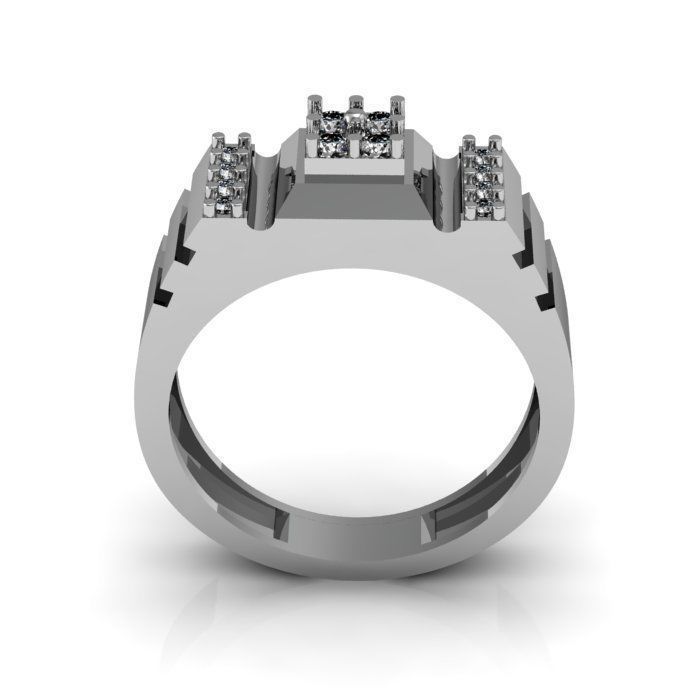 men ring 3D print model_3