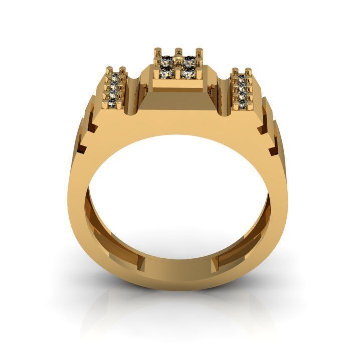 men ring 3D print model_2
