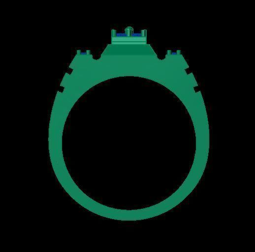 men ring 3D print model_12