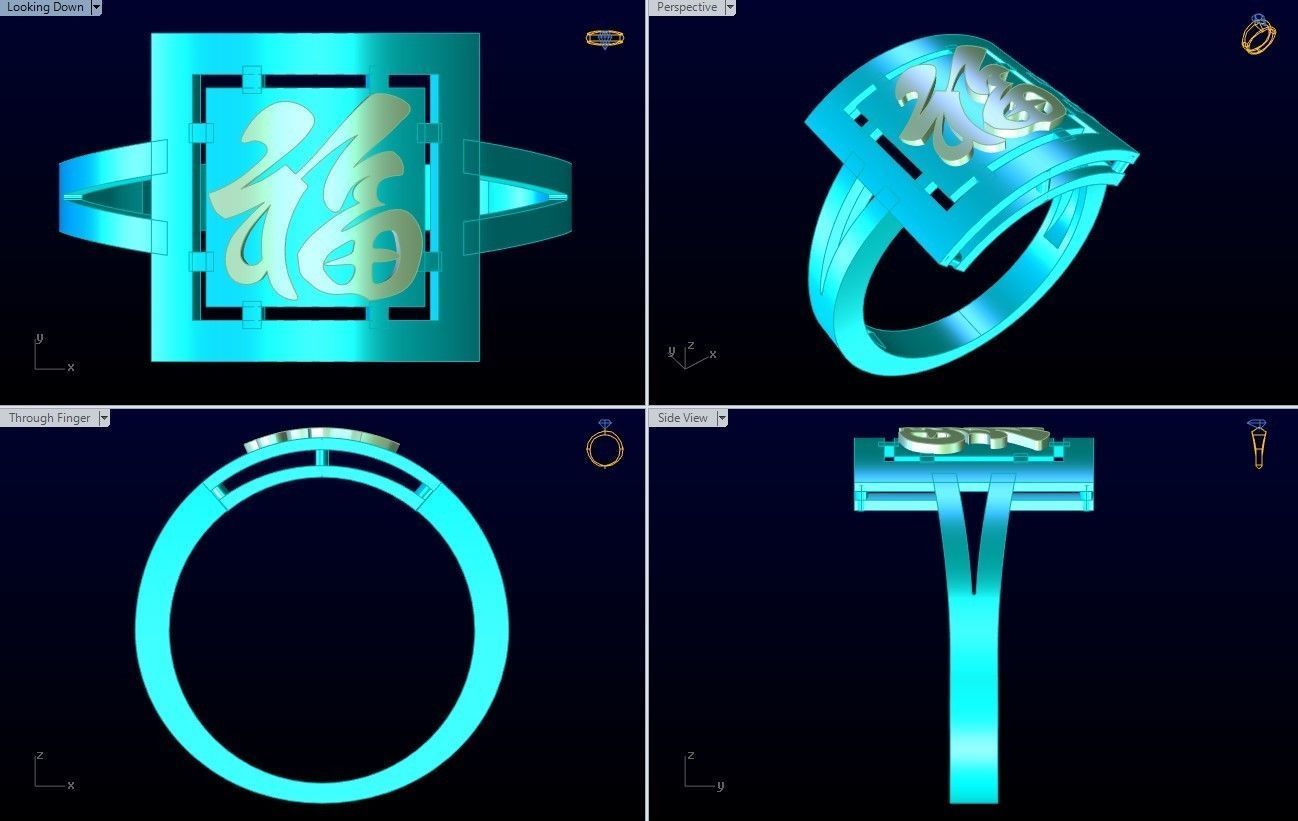 Blessing Rings - N5536 3D print model_10