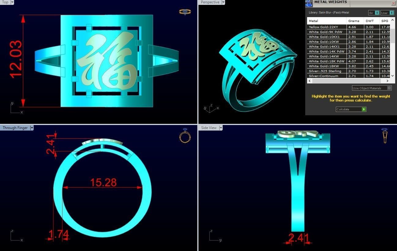Blessing Rings - N5536 3D print model_8
