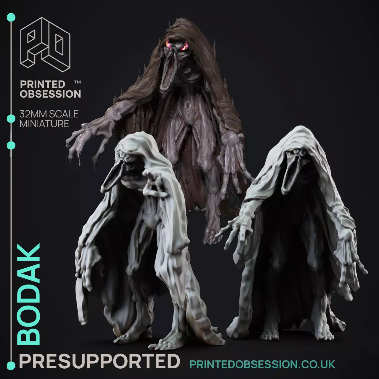 Bodak - 3D Printable TTRPG - PRESUPPORTED - 32mm Scale 3D print model_0