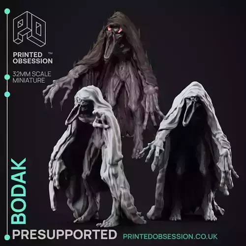 Bodak - 3D Printable TTRPG - PRESUPPORTED - 32mm Scale 3D print model