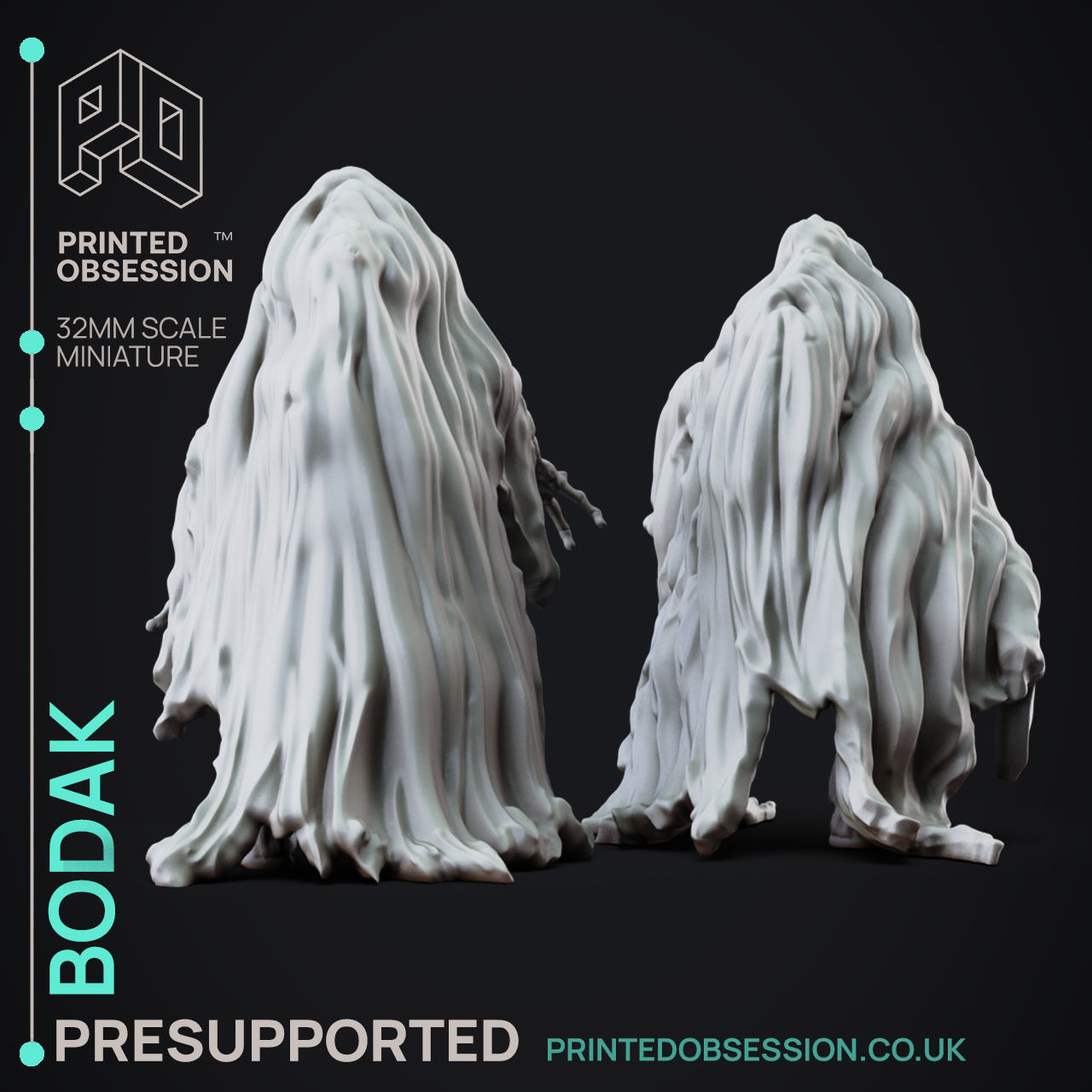 Bodak - 3D Printable TTRPG - PRESUPPORTED - 32mm Scale 3D print model_4