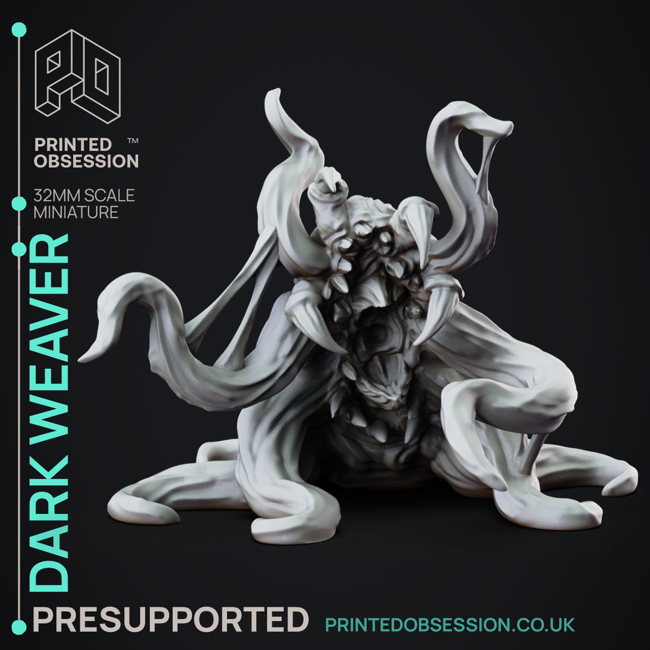 Dark Weaver - 3D Printable TTRPG - PRESUPPORTED - 32mm Scale 3D print model_8