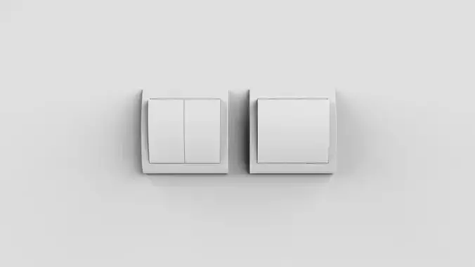 Wall Light Switches 3D model