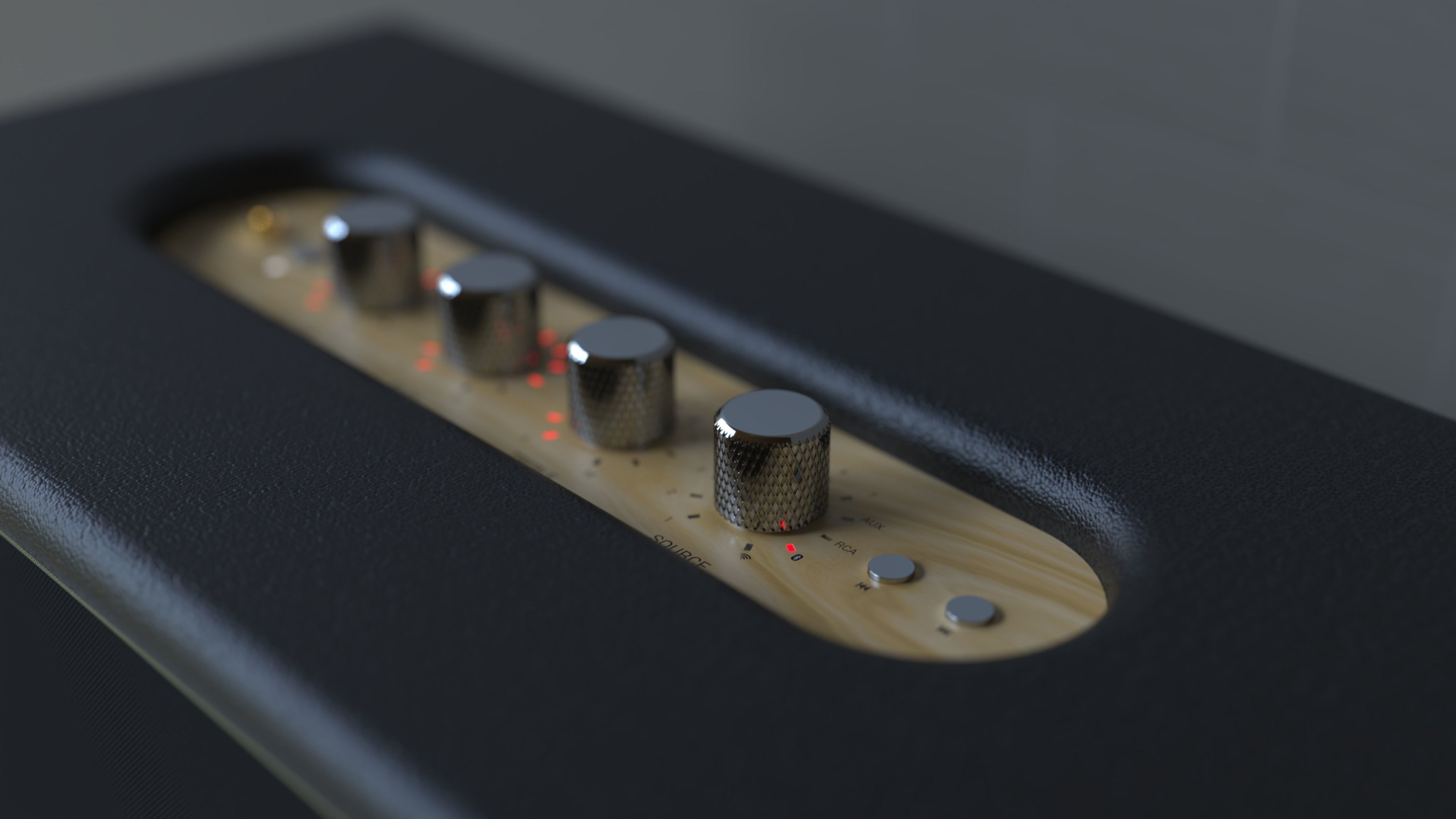 Marshall Stanmore Portable Bluetooth Speaker  3D model_1