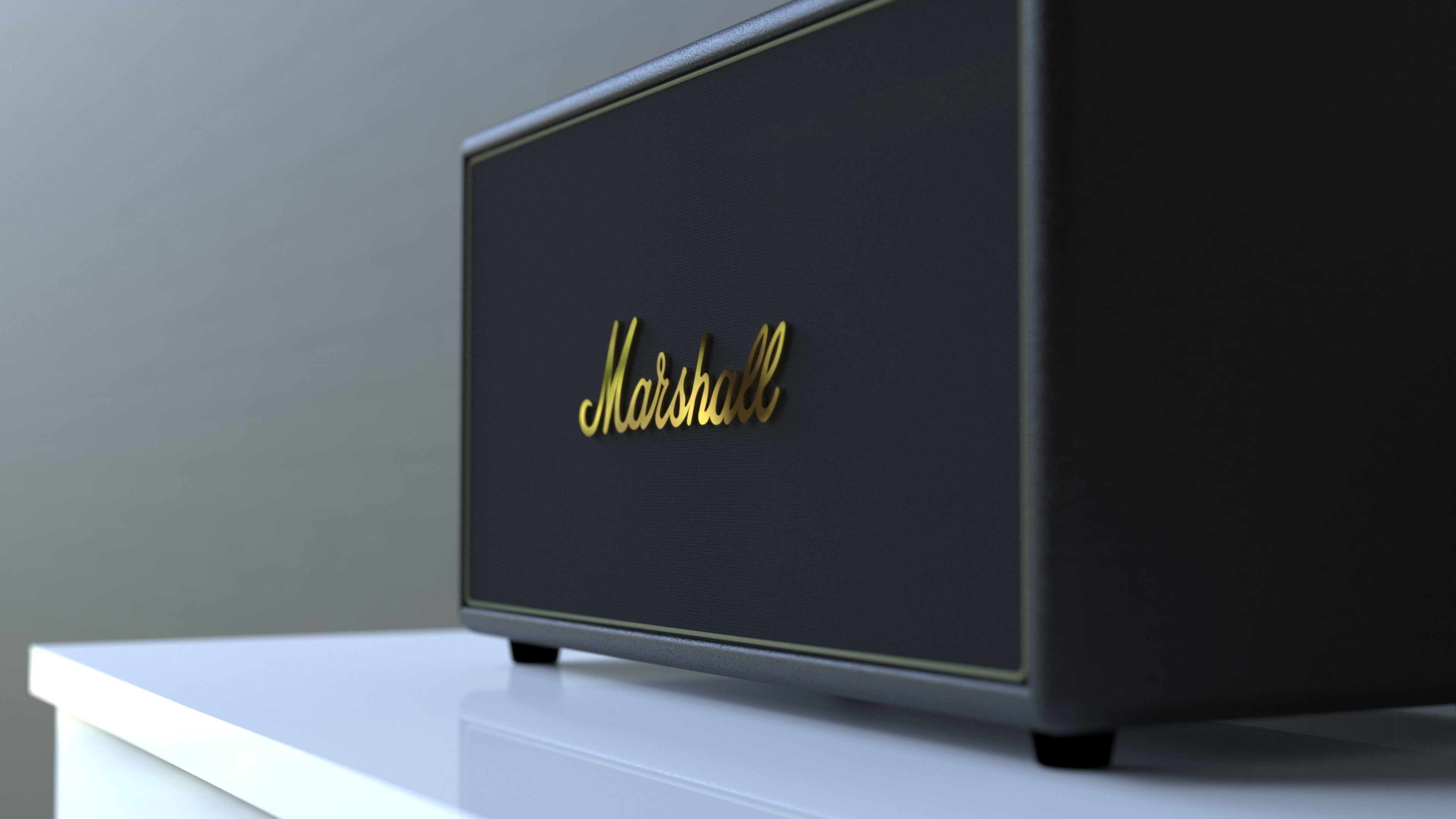 Marshall Stanmore Portable Bluetooth Speaker  3D model_3