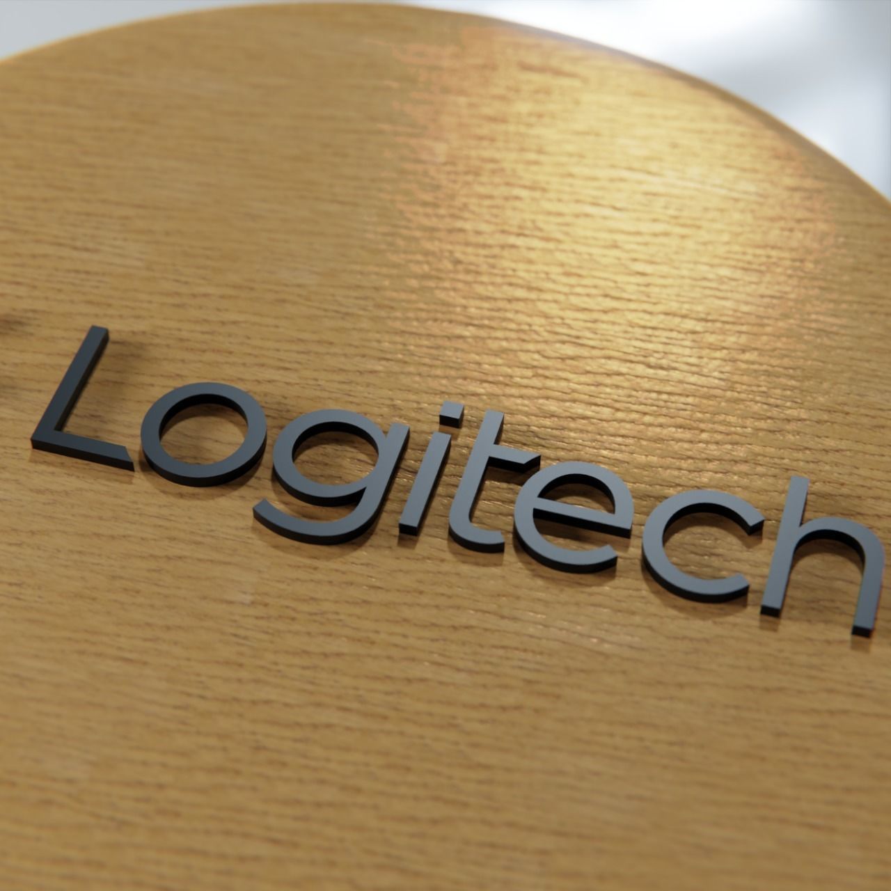 Logitech logo 3D print model_6